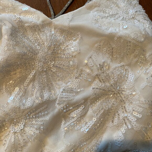 BEAUTY & GRACE Juniors' Sequined Rhinestone Strap Bodycon Dress Size XS - Picture 6 of 7